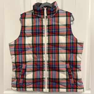 Lands’ End / down vest / XL / plaid